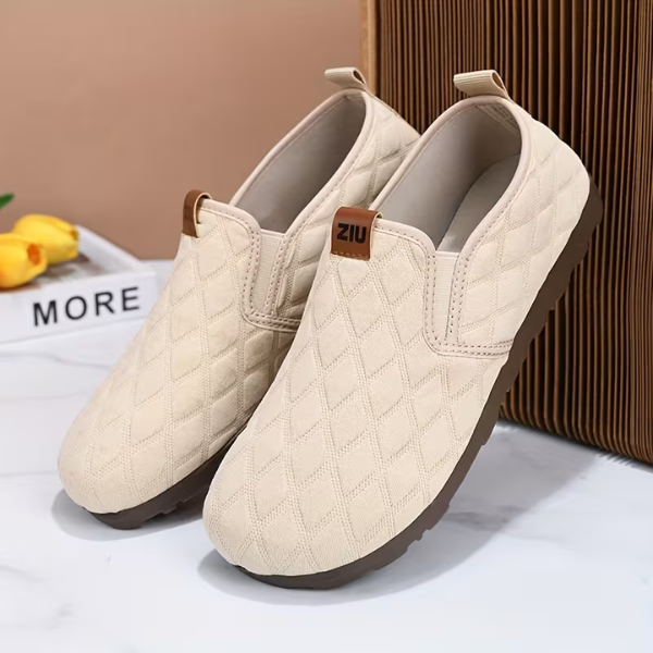 Malisaa - Slip on Schuhe Mit Rautensteppung