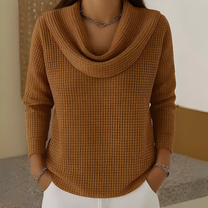 Danela – Eleganter Pullover Mit Wasserfallausschnitt