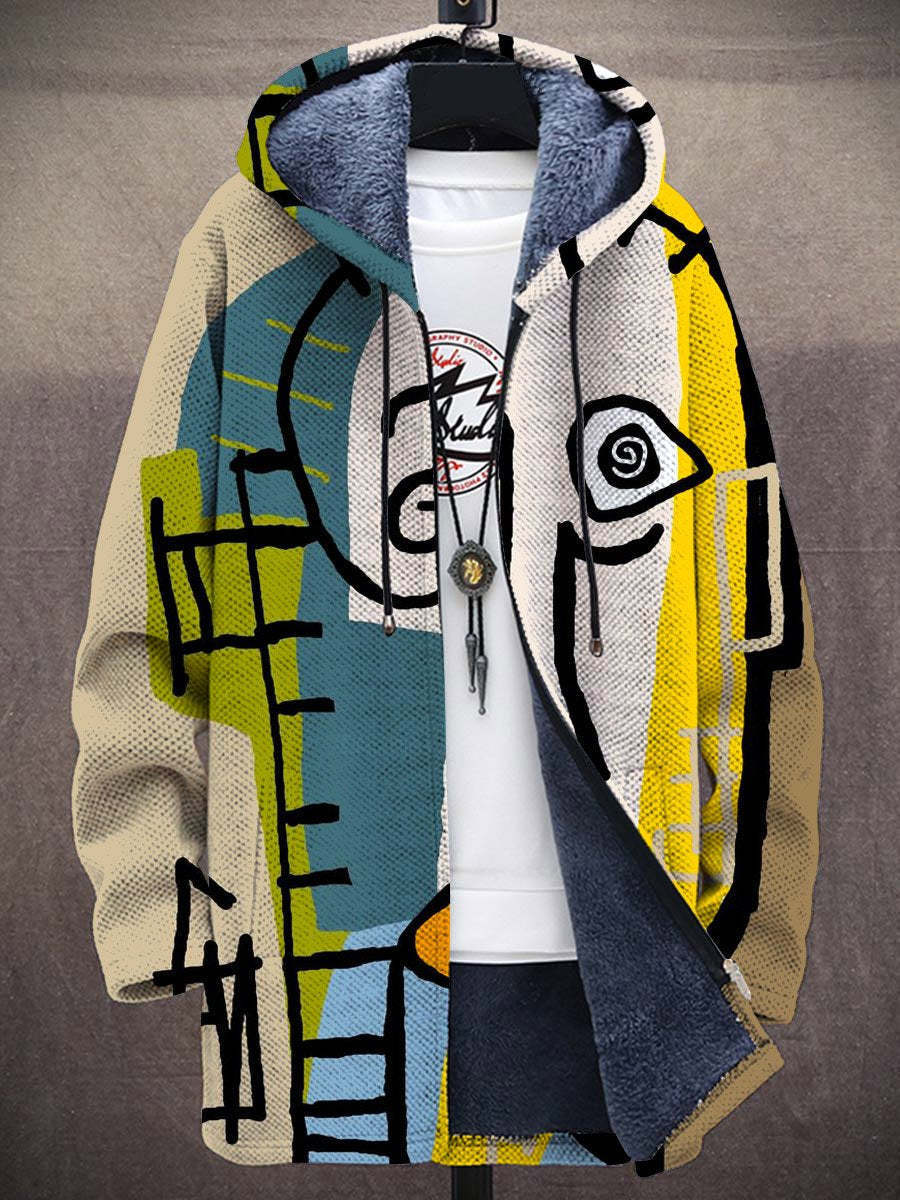 Bindi - Luxuriöse, künstlerisch inspirierte Strickjacke mit Reißverschluss