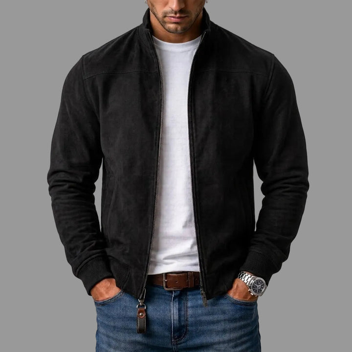 Brayden - Bomber Jacke Aus Wildleder