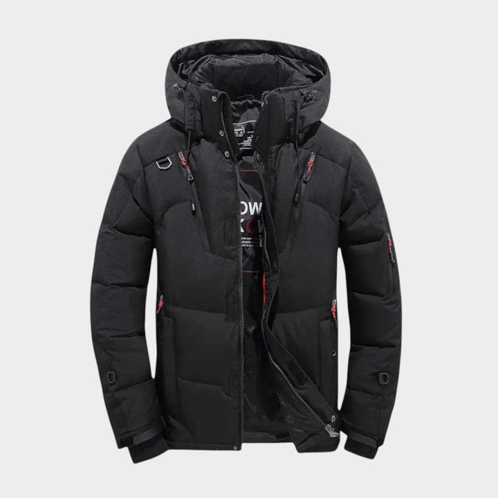 Alaxis – Daunenjacke mit Kapuze und Reißverschlusstaschen