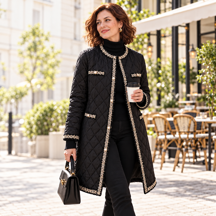 Caren – Elegante Jacke Mit Rundhalsausschnitt