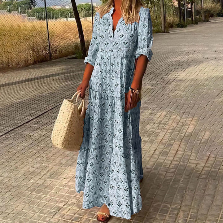 Kadence – Boho Print Langarmkleid