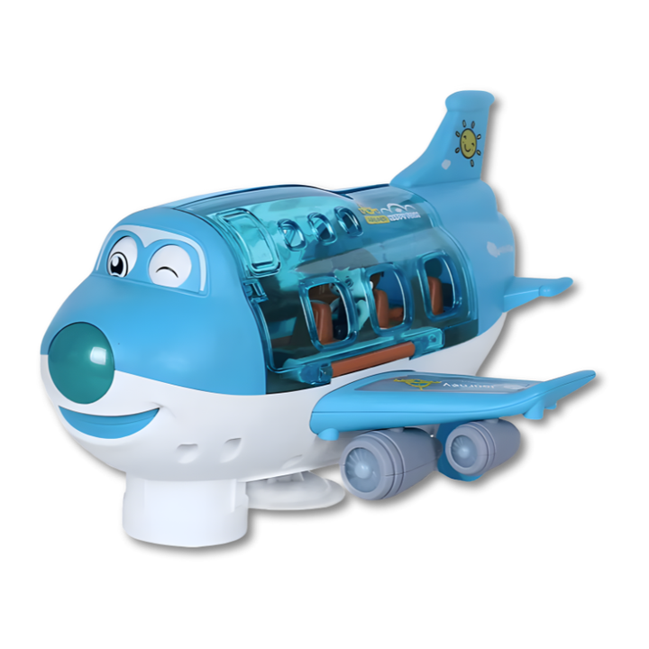 MusicJet – Elektrisches Flugzeug mit Beleuchtung, Musik und Hindernisvermeidung
