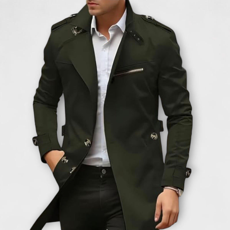 Ludovic - Bequeme Trenchjacke Mit Knöpfen