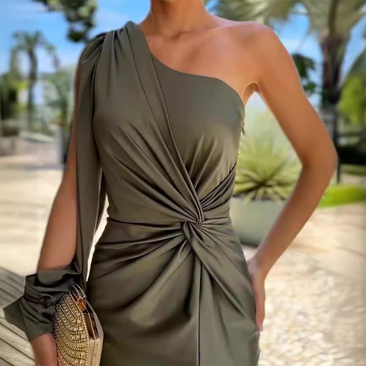 Nanette – Luxus Einer Schulter Kleid