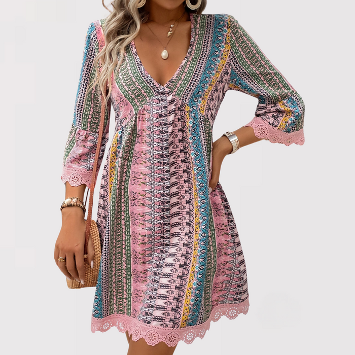 Meline – Stilvolles Boho Kleid