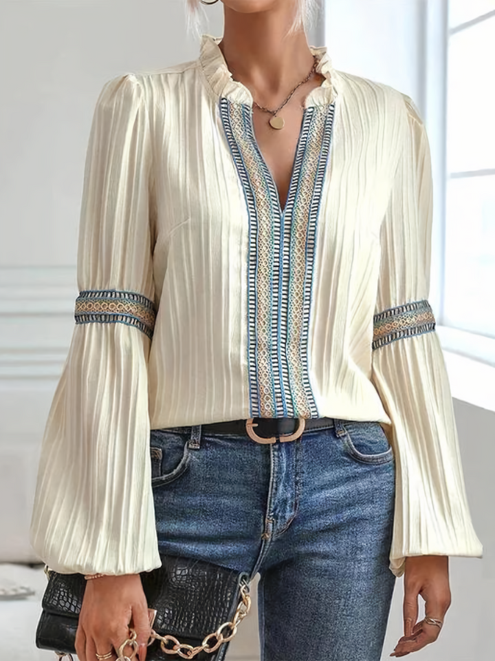 Vinca – Elegante Spitzen Bluse