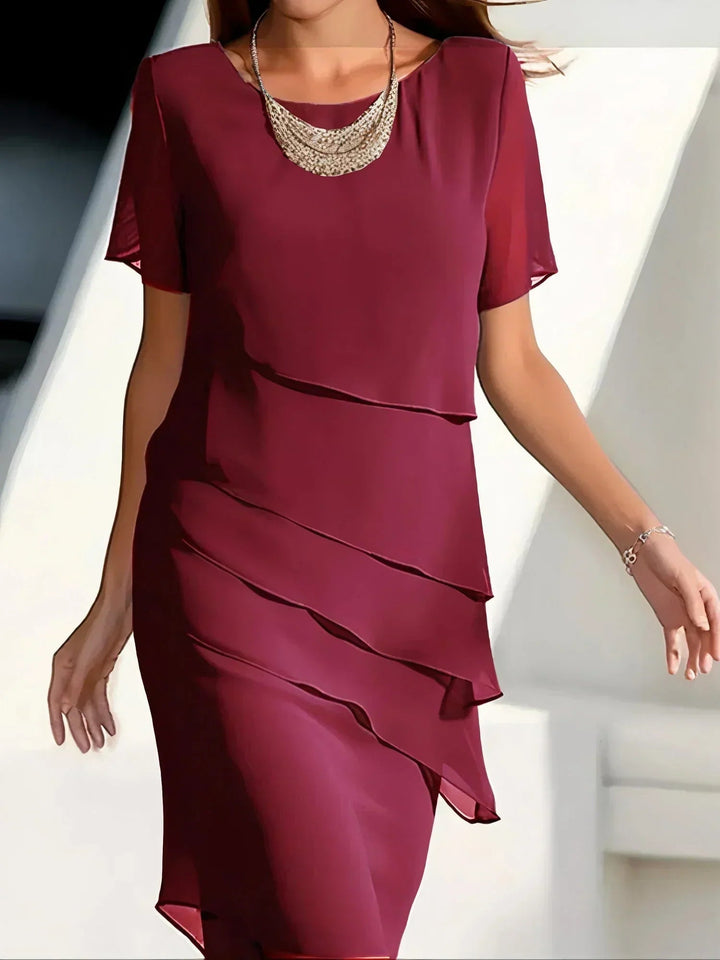 Drusilla – Midi Kleid mit Kurzen Ärmeln