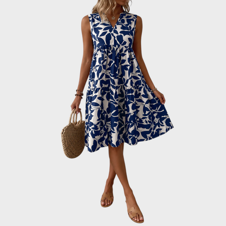 Soomin - Lässiges Sommer Kleid Mit Blumenmuster