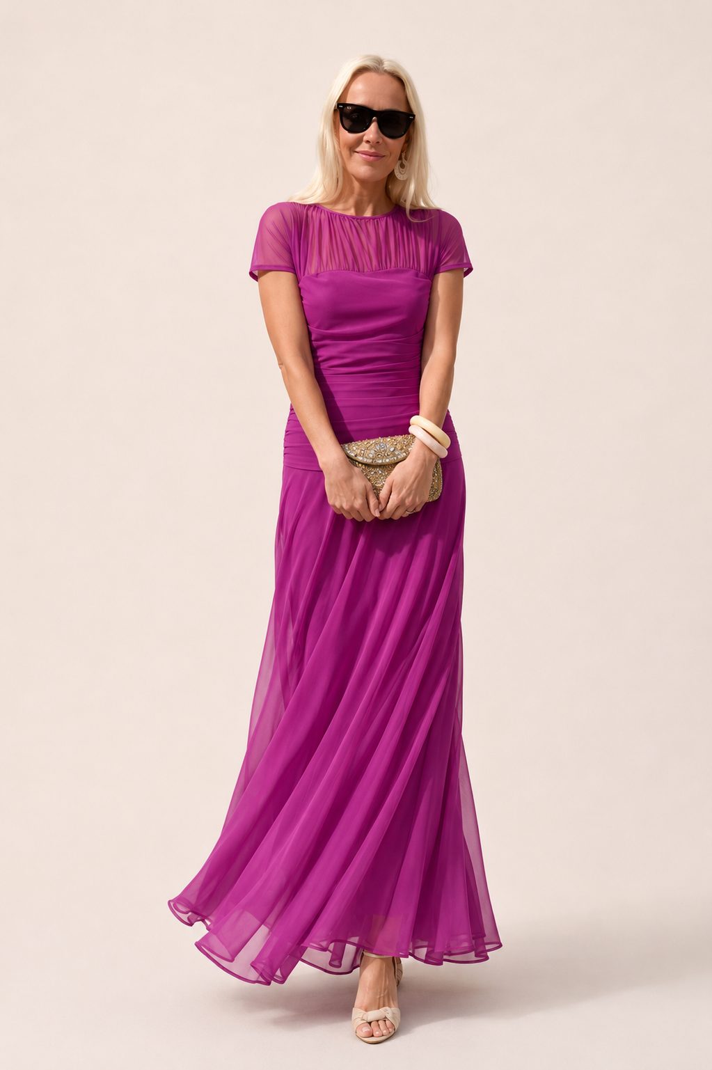 Lesliy – Elegantes Chiffonkleid