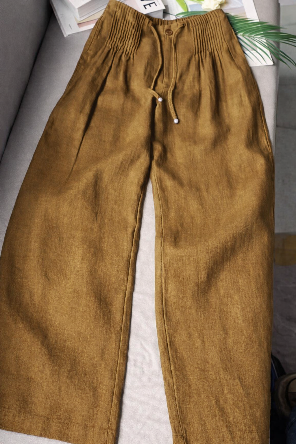 Kuupik – Weite Hose Aus Leinen