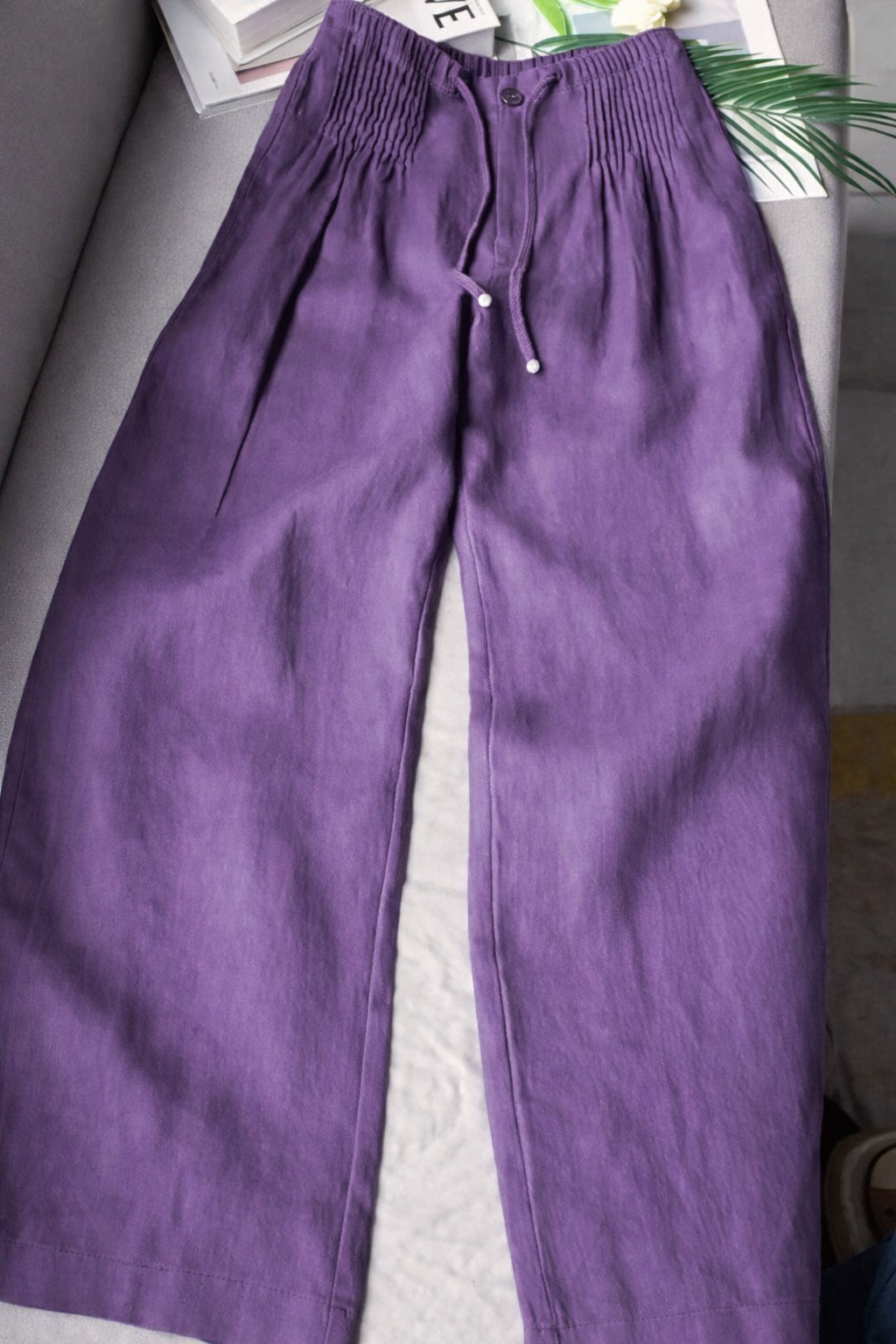 Kuupik – Weite Hose Aus Leinen