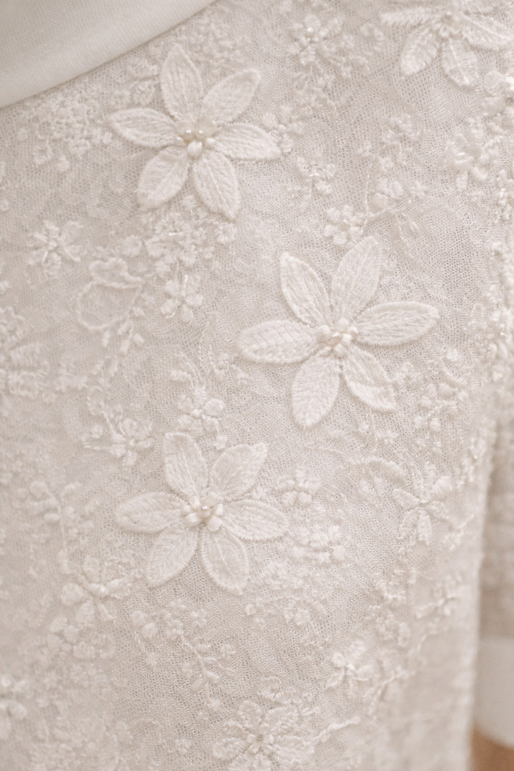 Minulya - Bluse Mit Kurzen Ärmeln Und Blumenmuster
