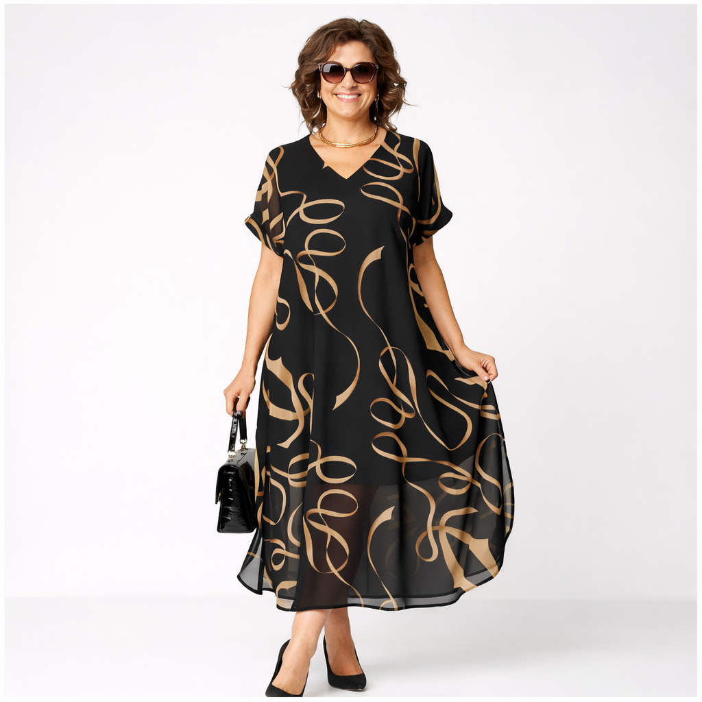 Pavla – Elegantes Kurzarm Kleid