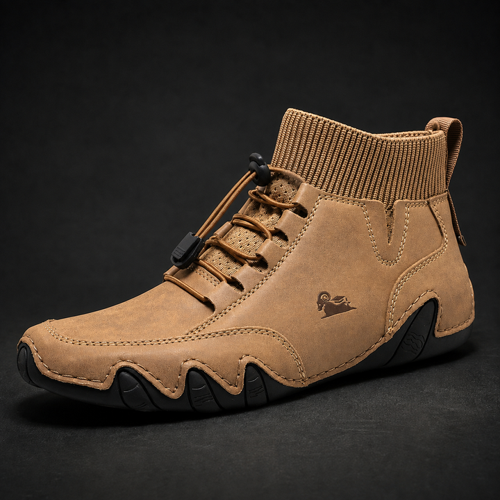 Tuncer – Turnschuh Aus Leder mit Schnürung