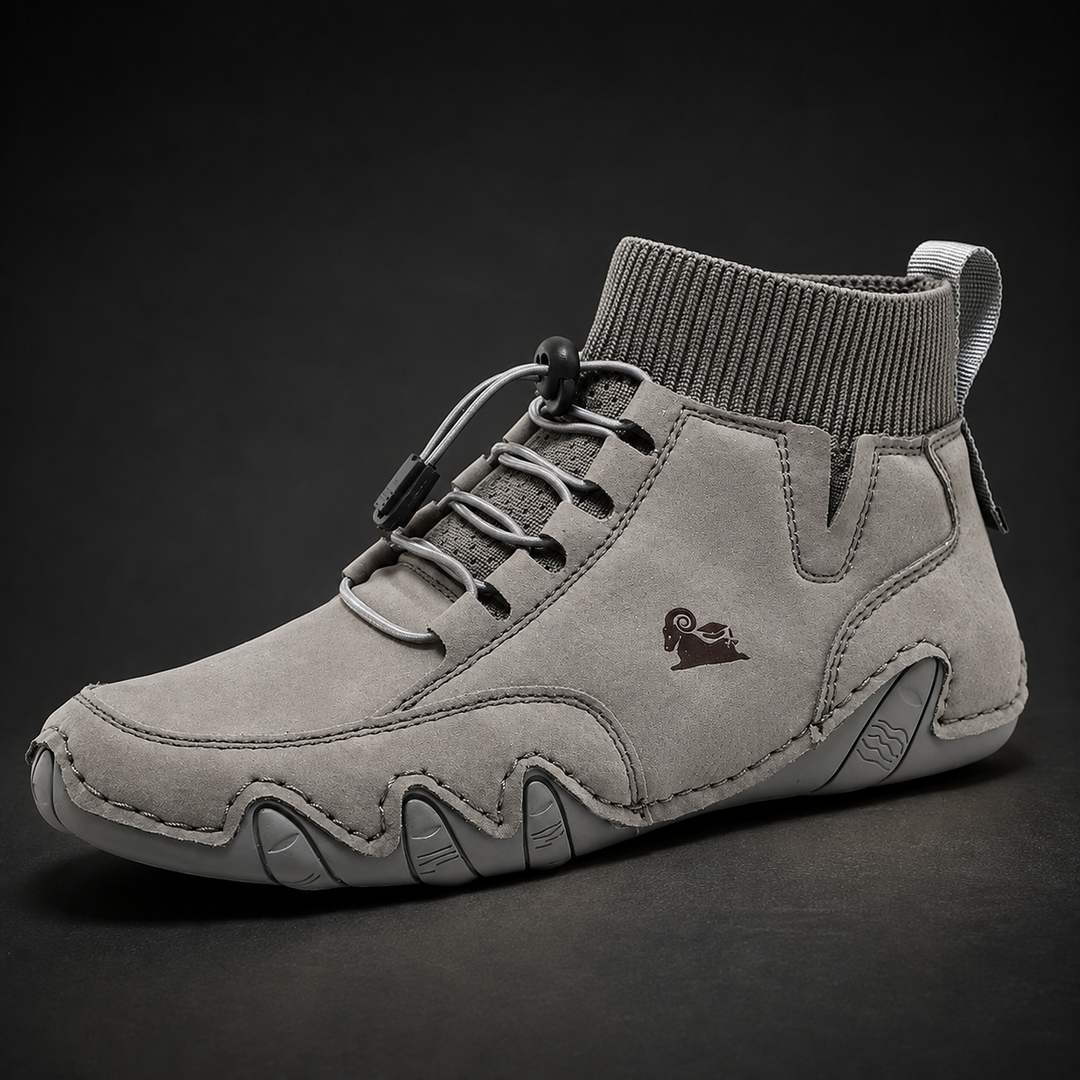 Tuncer – Turnschuh Aus Leder mit Schnürung