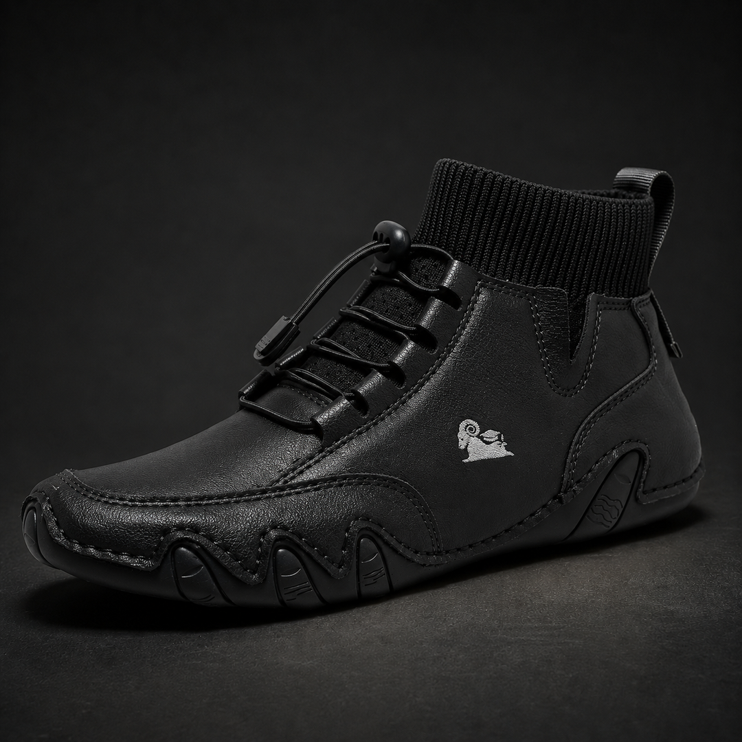 Tuncer – Turnschuh Aus Leder mit Schnürung