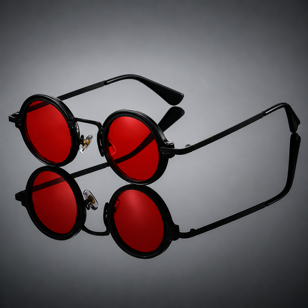OrbitShade – Sonnenbrille Mit Rundem Retro-Metallrahmen