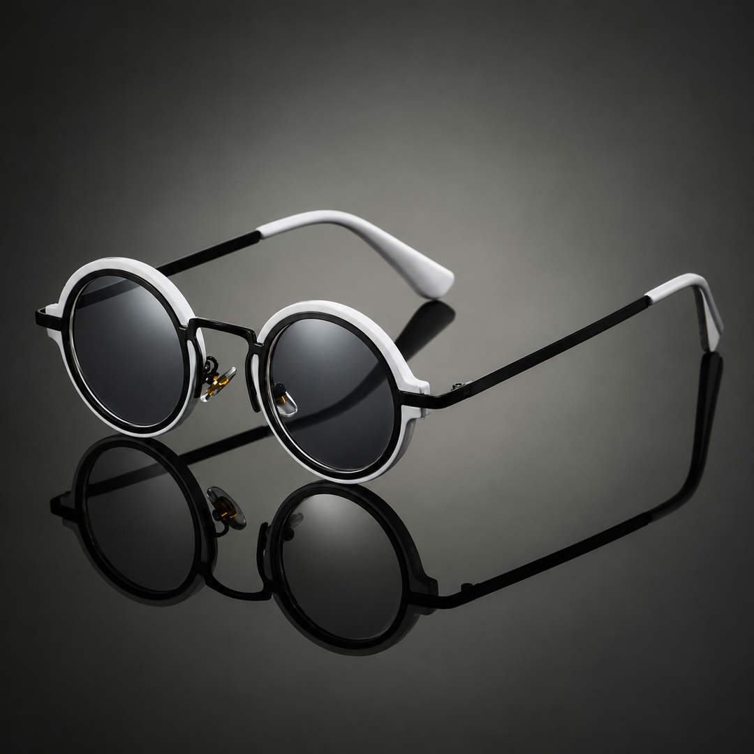 OrbitShade – Sonnenbrille Mit Rundem Retro-Metallrahmen