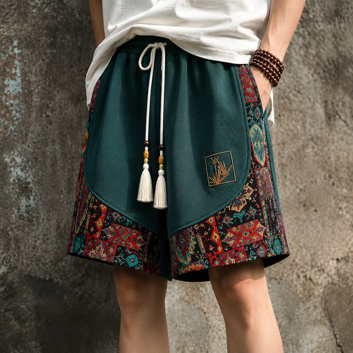 Haren - Shorts Im Boho-Stil Mit Elastischem Bund