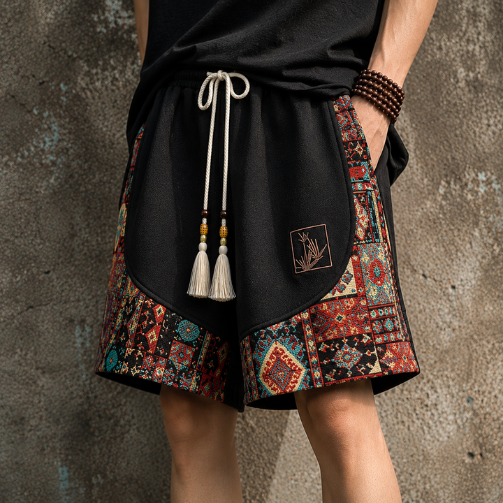 Haren - Shorts Im Boho-Stil Mit Elastischem Bund