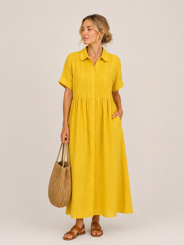 Anjali – Sommerhemd Midi Kleid