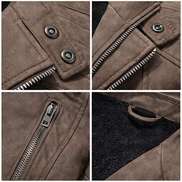 Jure – Lederjacke Mit Reißverschluss