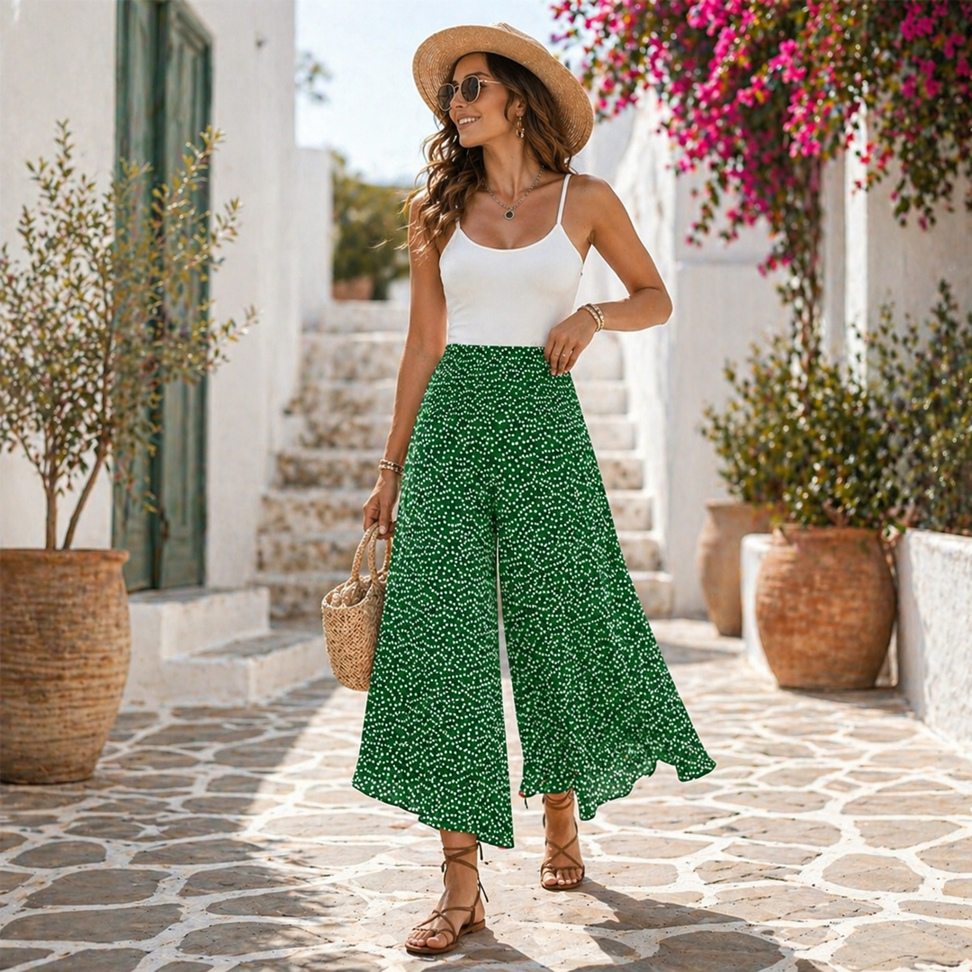 Tatiani - Hose Mit Hoher Taille Und Weitem Bein