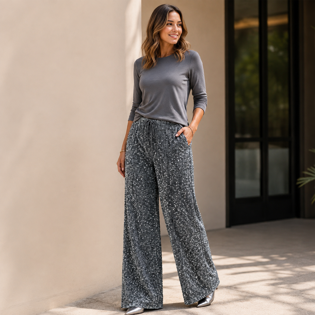 Natacha - Gerade Geschnittene Hose Mit Elastischem Bund