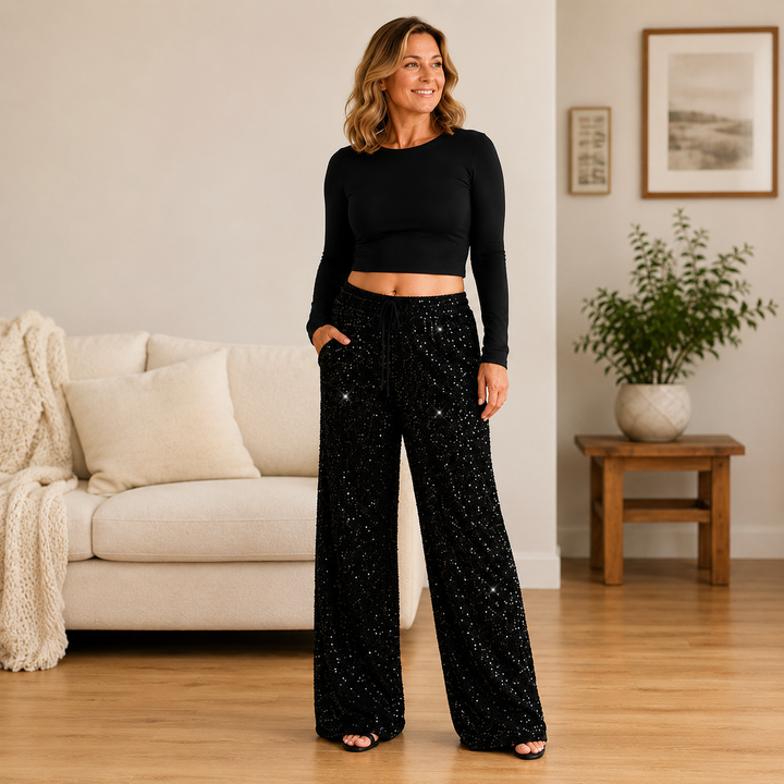 Natacha - Gerade Geschnittene Hose Mit Elastischem Bund