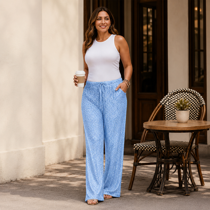 Natacha - Gerade Geschnittene Hose Mit Elastischem Bund