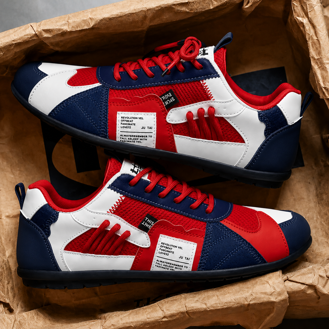 Reinders – Patchwork Turnschuh mit Schnürung