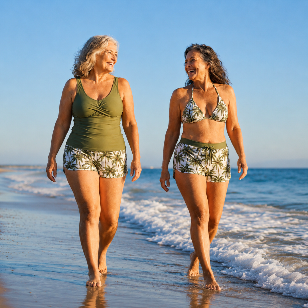 Meaghan - Dreiteiliges Tankini Und Überwurf Set