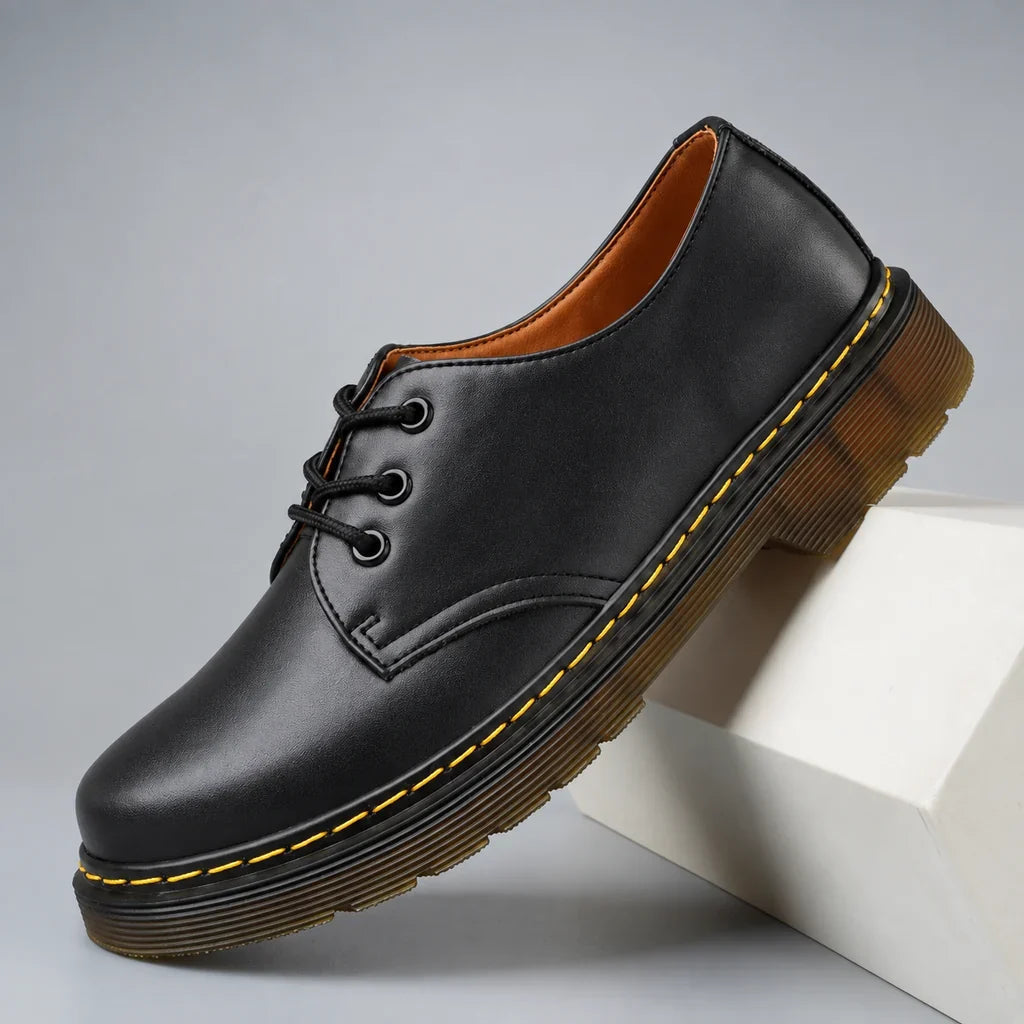 Nyklas – Derby Schuhe Zum Schnüren mit Kontrastfarbenen Sohlennähten