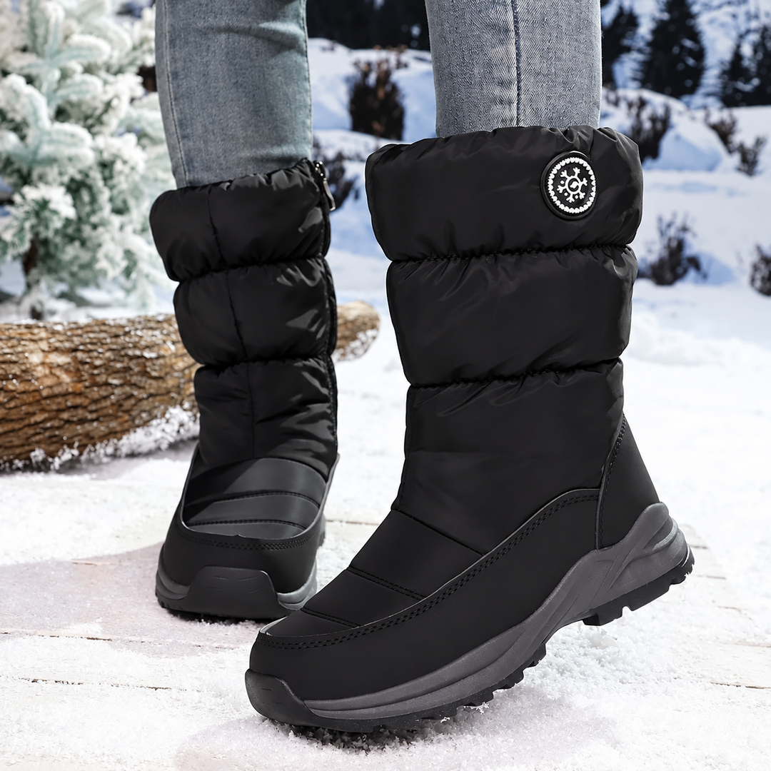 Muthoni - Hochwertiger Wadenhoher Winter Stiefel Für Den Schnee