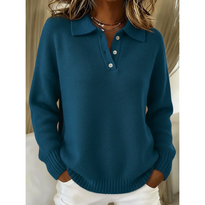 Healen – Gestrickter Polo Pullover