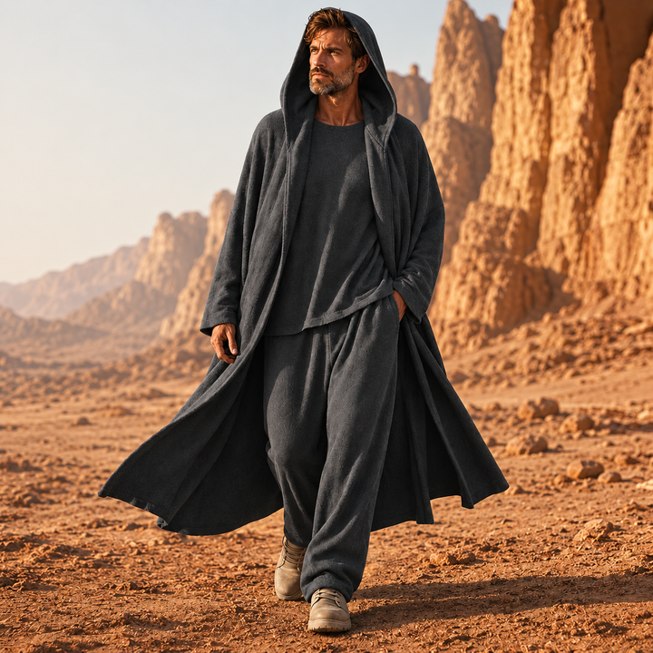 Calum – Dreiteiliges Set Mit Hose Mit Weitem Bein