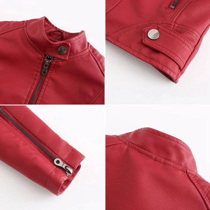 Hanneke - Stylische Leder Jacke