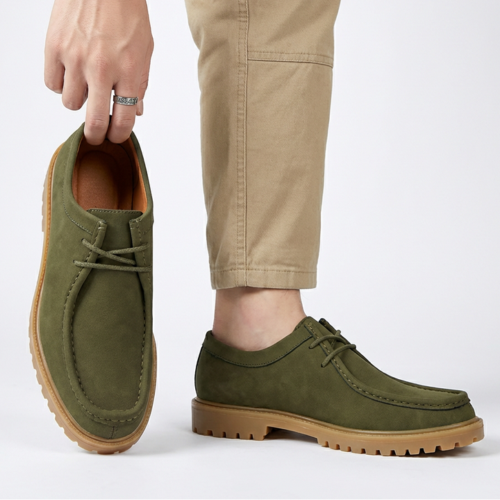 Jasson – Schnürschuhe Aus Wildleder mit Mokassin-Spitze