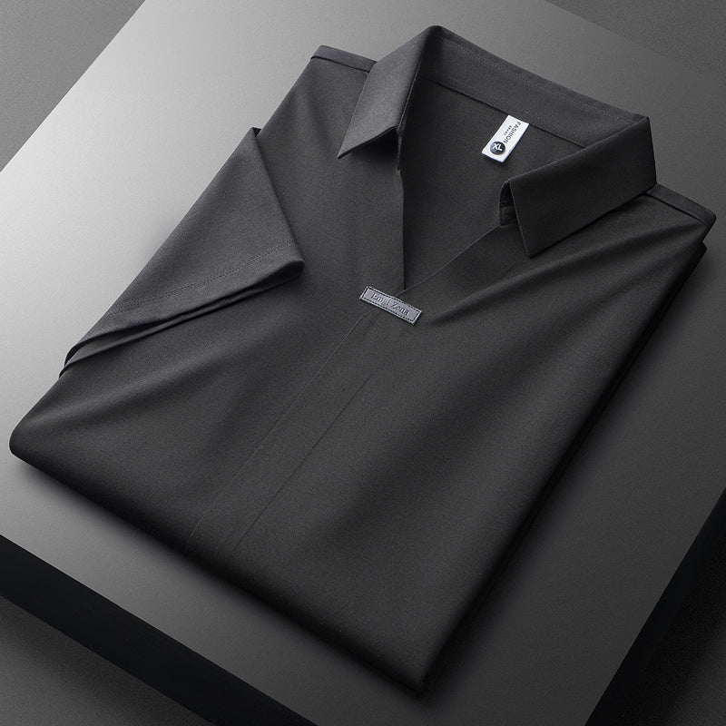 Jeorge - Elegantes Polohemd Aus Baumwolle Und Seide