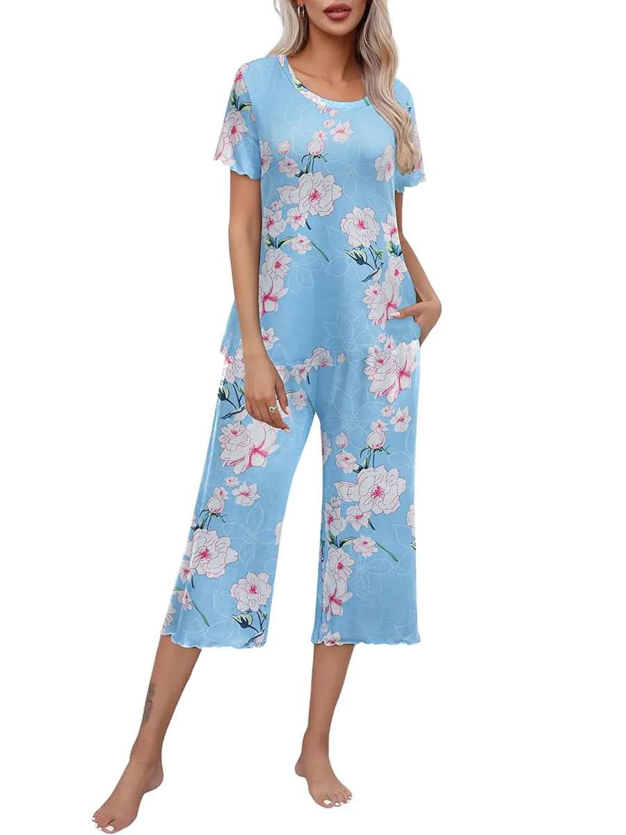 Rashini - Lässiger Pyjama Mit Drucken