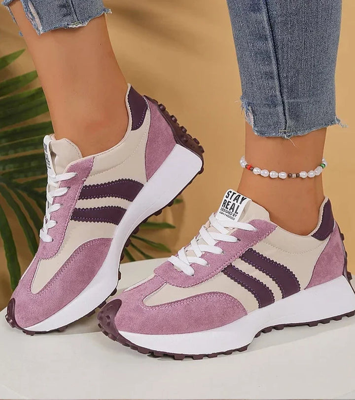 Halima – Bequeme Retro-Turnschuh Mit Schnürung