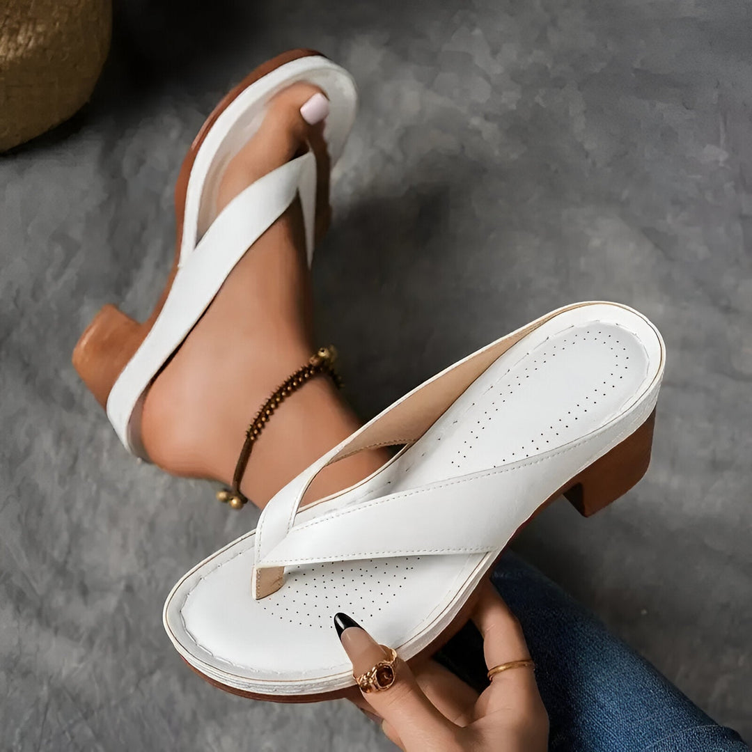 Gerta - Stilvolle Pantoffel Mit Hohem Absatz