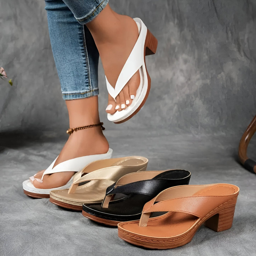Gerta - Stilvolle Pantoffel Mit Hohem Absatz