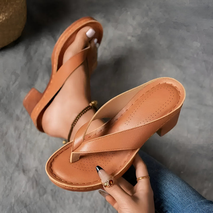Gerta - Stilvolle Pantoffel Mit Hohem Absatz