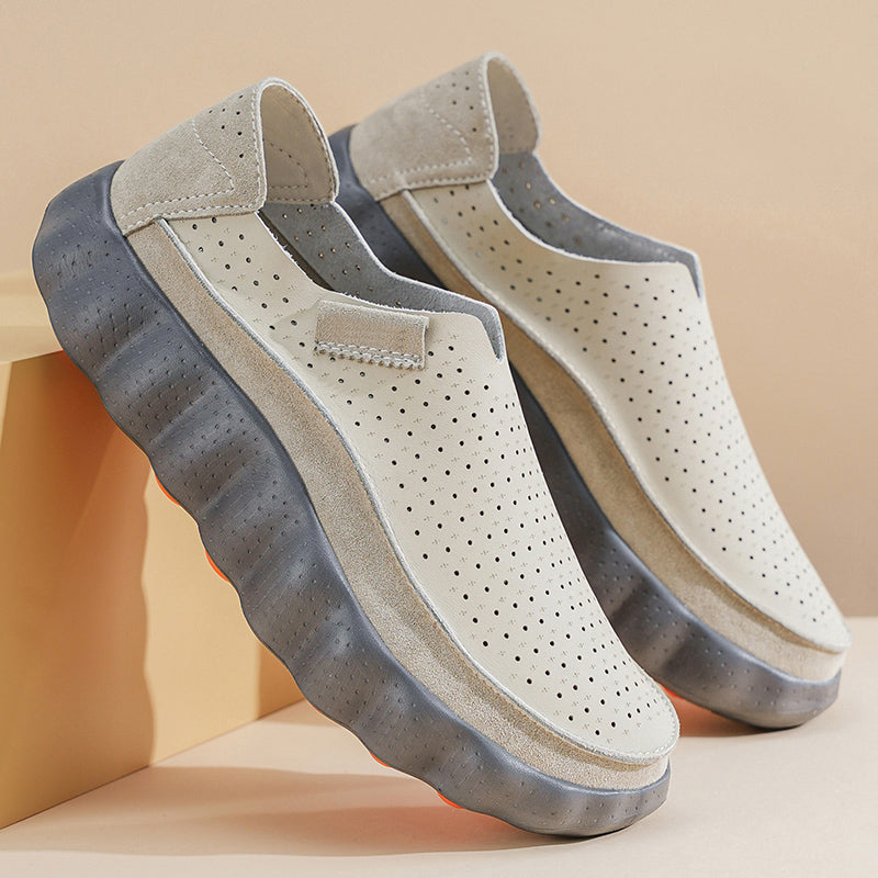 Sameth – Perforierte Hausschuh Mit Flexibler Sohle