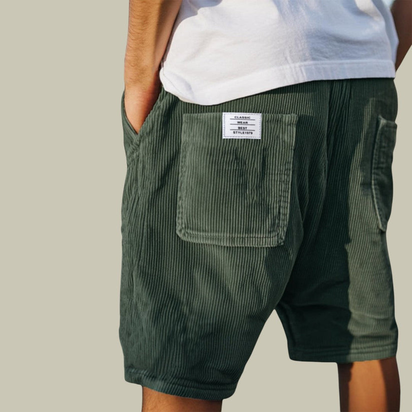 Steyn – Samt Shorts Mit Elastischem Bund