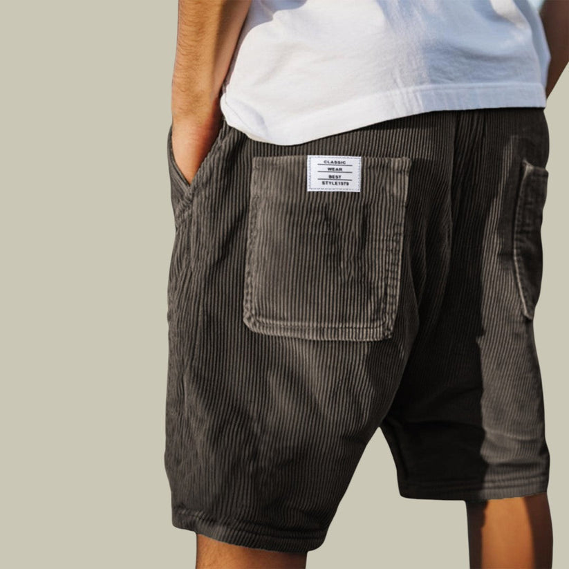 Steyn – Samt Shorts Mit Elastischem Bund