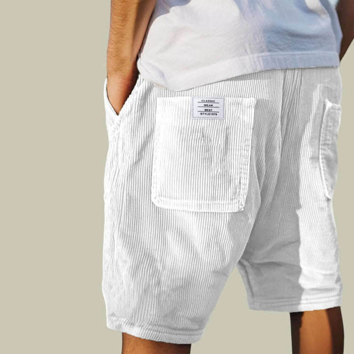 Steyn – Samt Shorts Mit Elastischem Bund